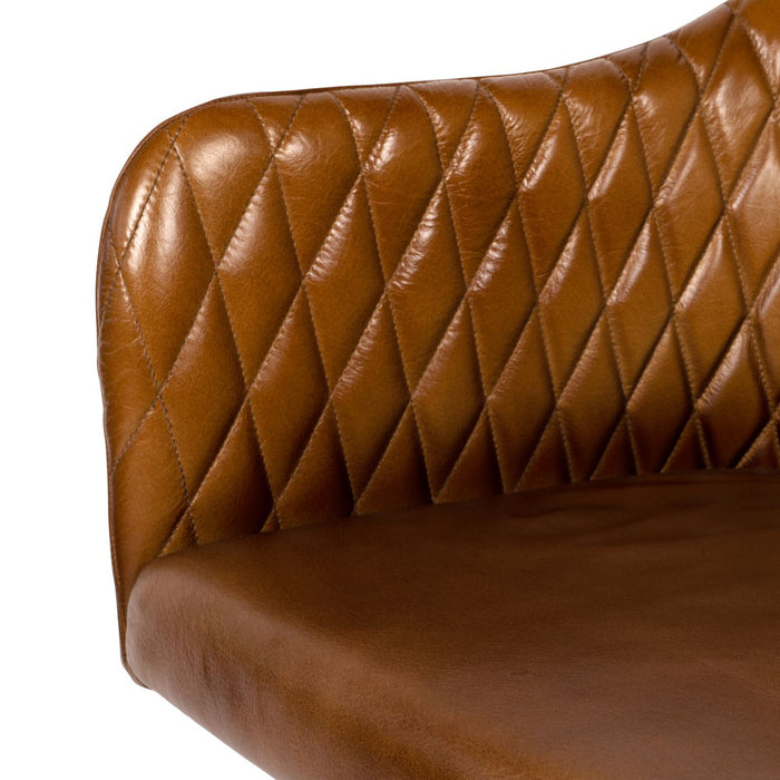 Maxwell Leather Office Chair in Cognac