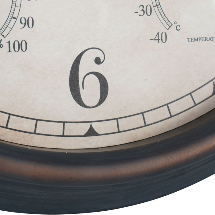 Outdoor Clock with Temperature and Humidity 31.6cm