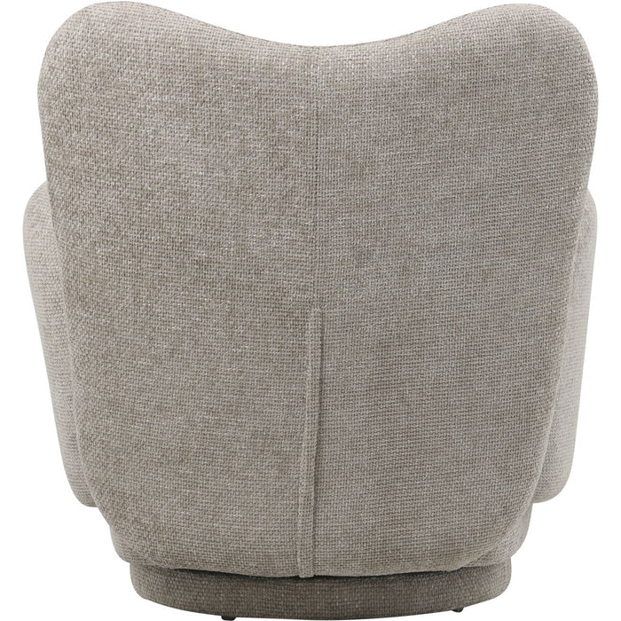 Casa Upholstered Swivel Chair Mink