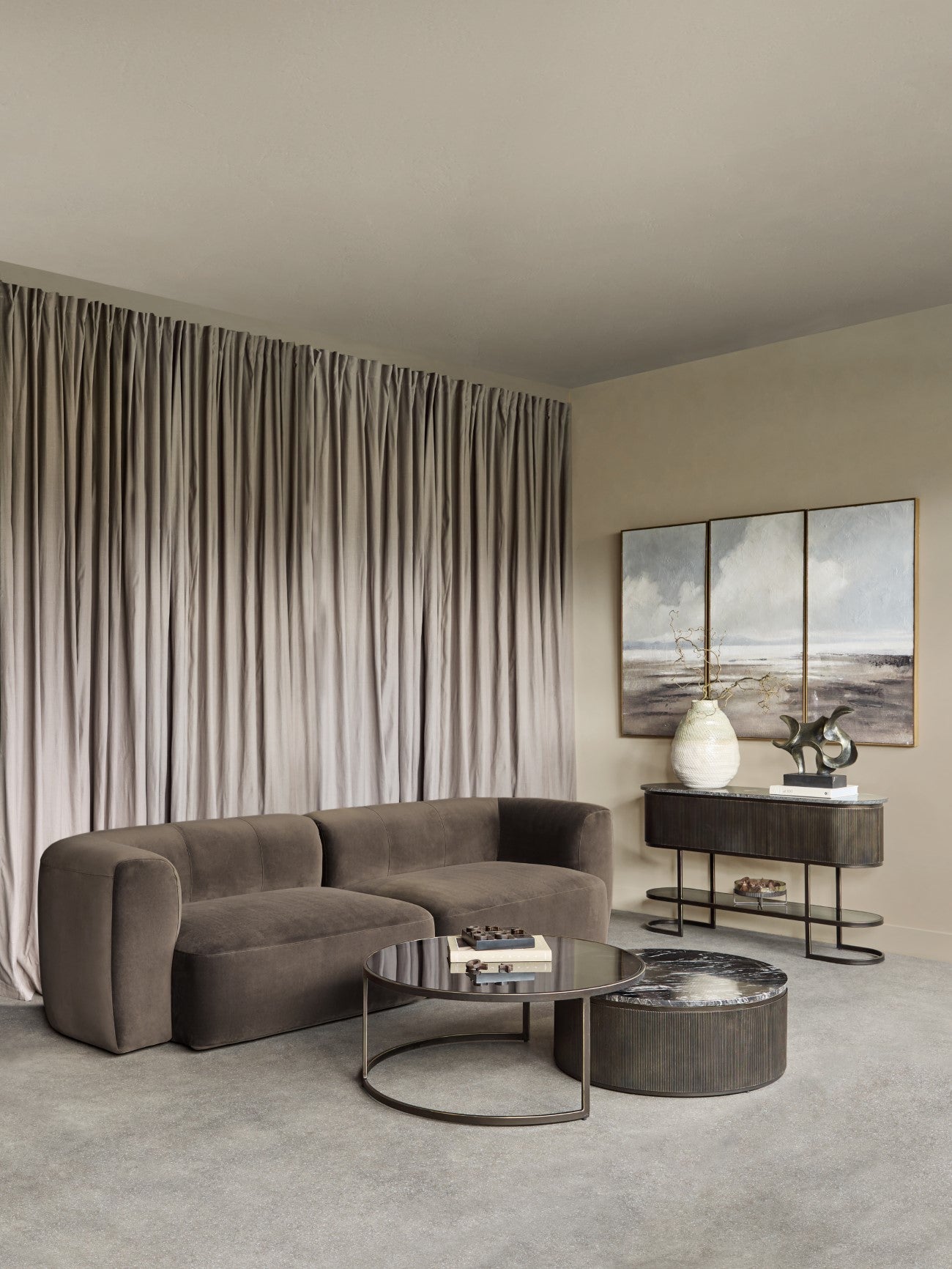 Wicklow Sofa In Brown Velvet