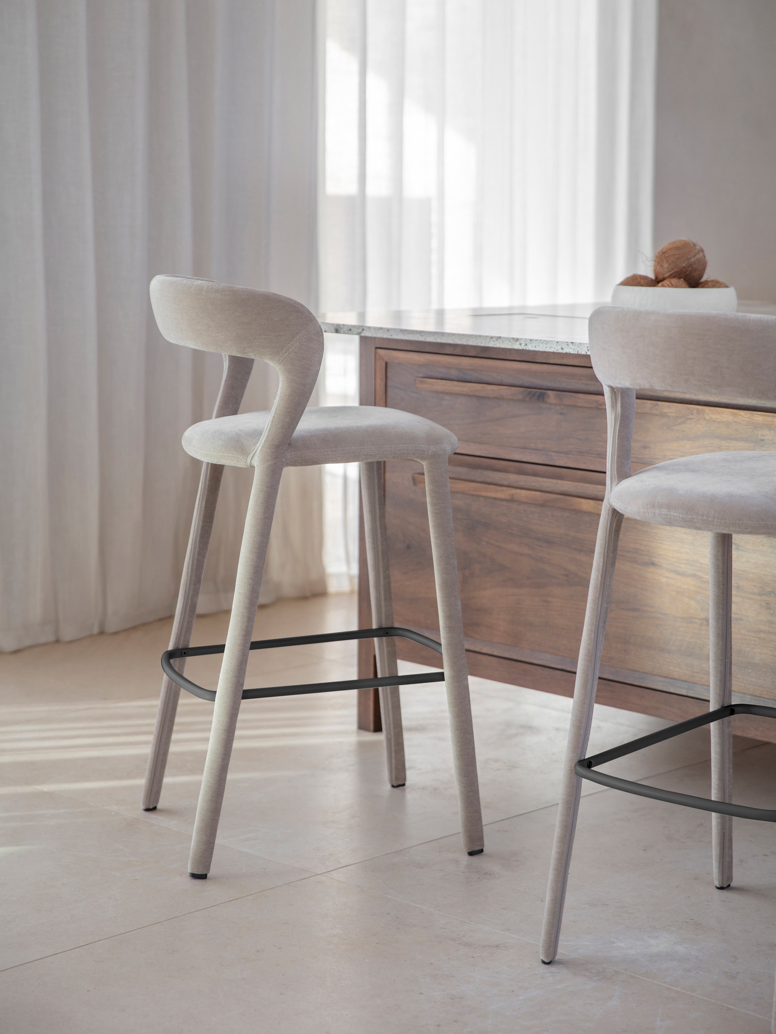 Cruise Upholstered Bar Stool Taupe