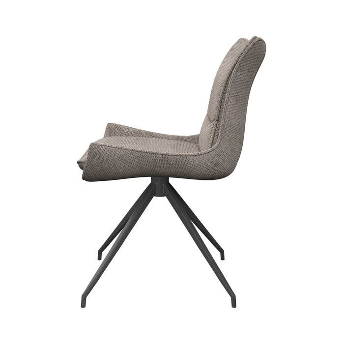 Amber Fabric Swivel Dining Chair