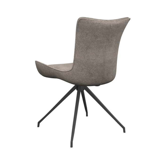 Amber Fabric Swivel Dining Chair