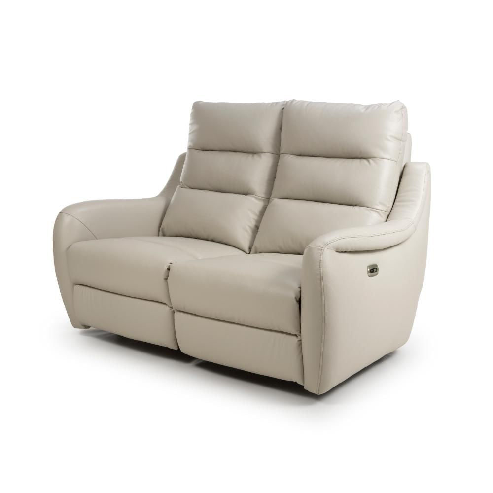 Apollo 2 Seater Power Recliner Chalk