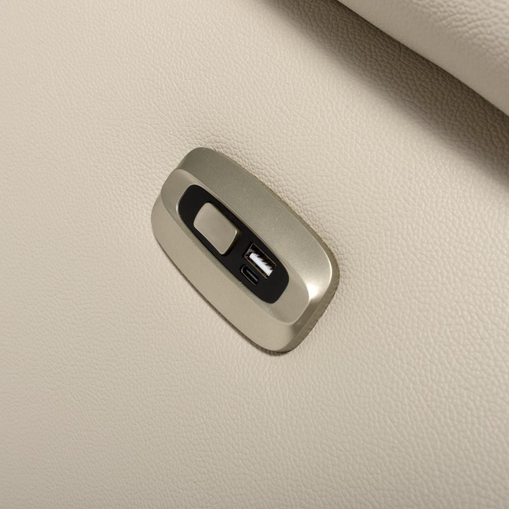 Apollo 2 Seater Power Recliner Chalk