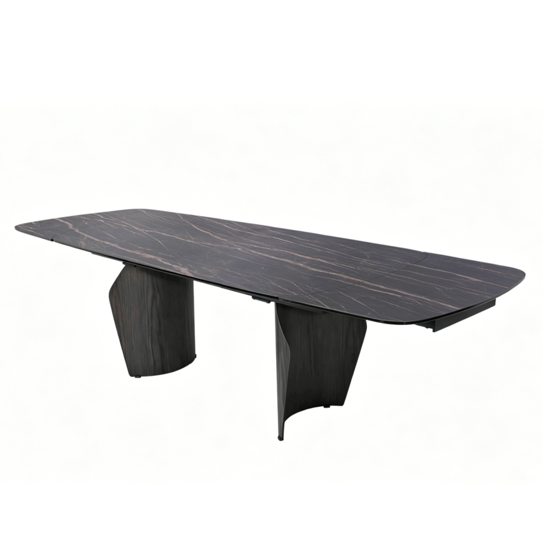 Branwick Extendable Dining Table Deep Charcoal