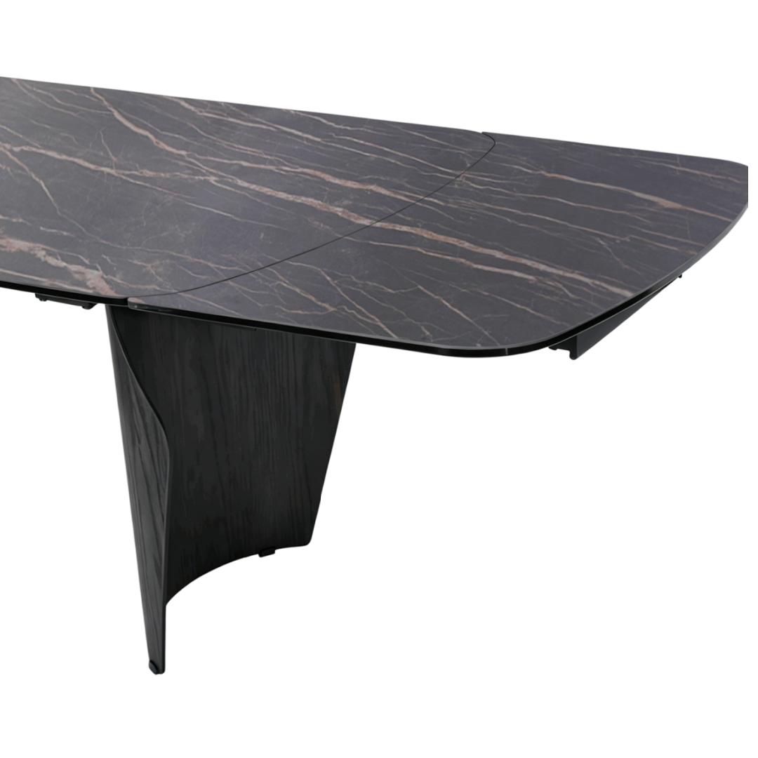 Branwick Extendable Dining Table Deep Charcoal
