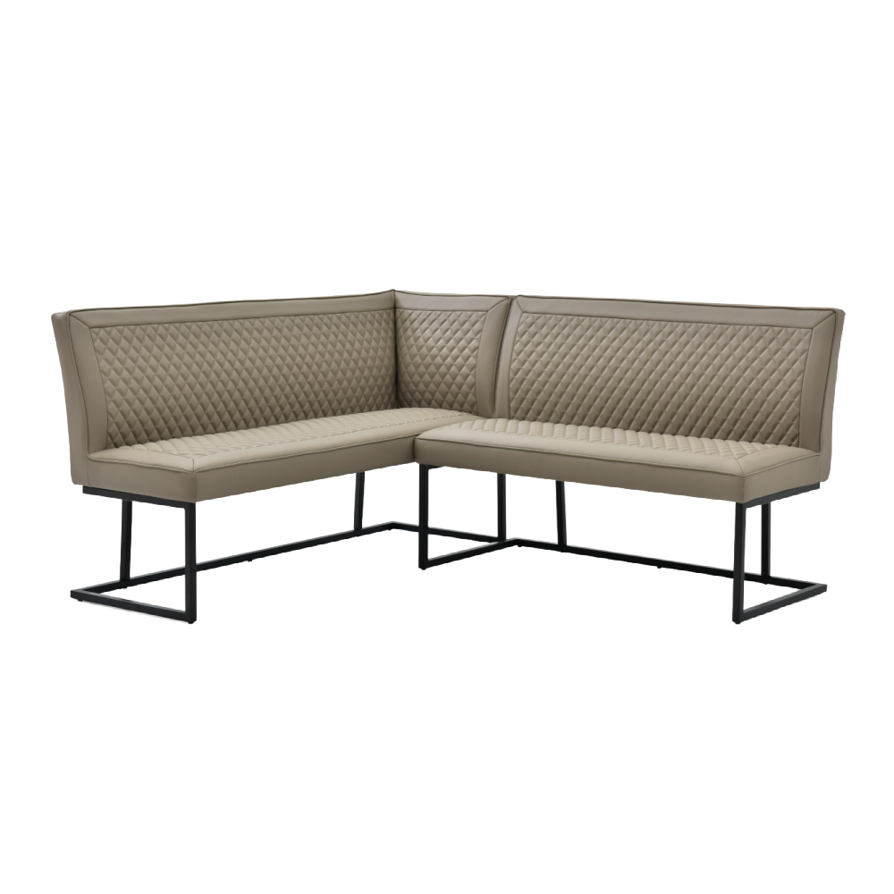 Apollo Taupe Corner Bench Set - RHF APO11