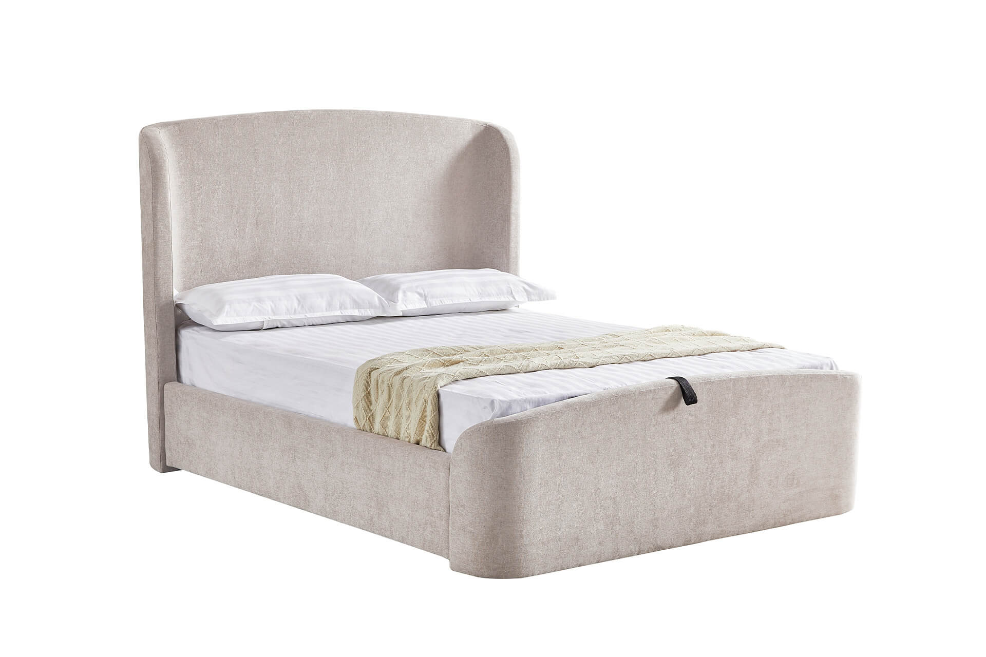 Blaire 6' Ottoman Bed Cream