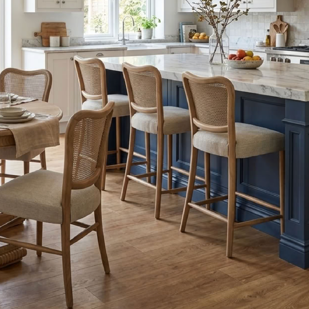 Bonnie Smoked Oak Barstool