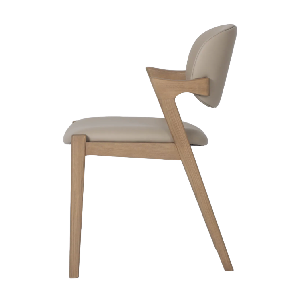 Mila Beige PU Dining Chair !New!