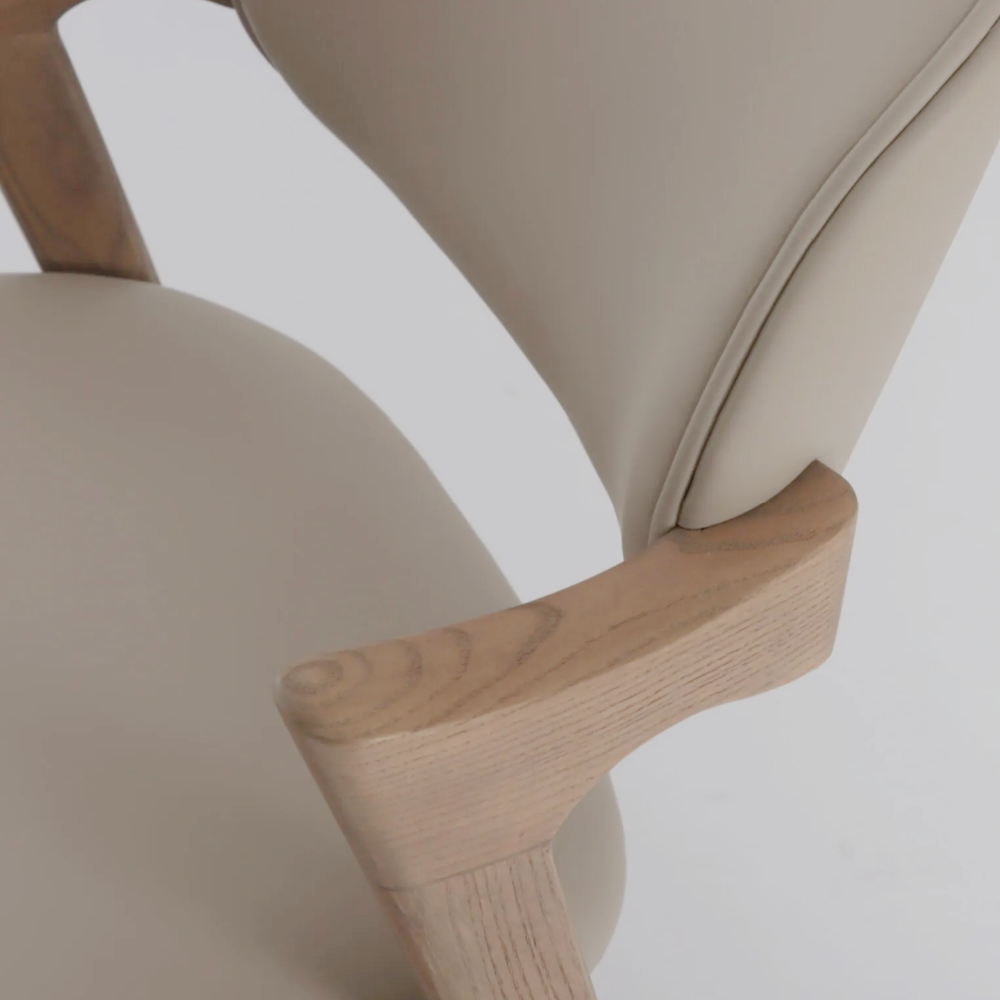 Mila Beige PU Dining Chair !New!