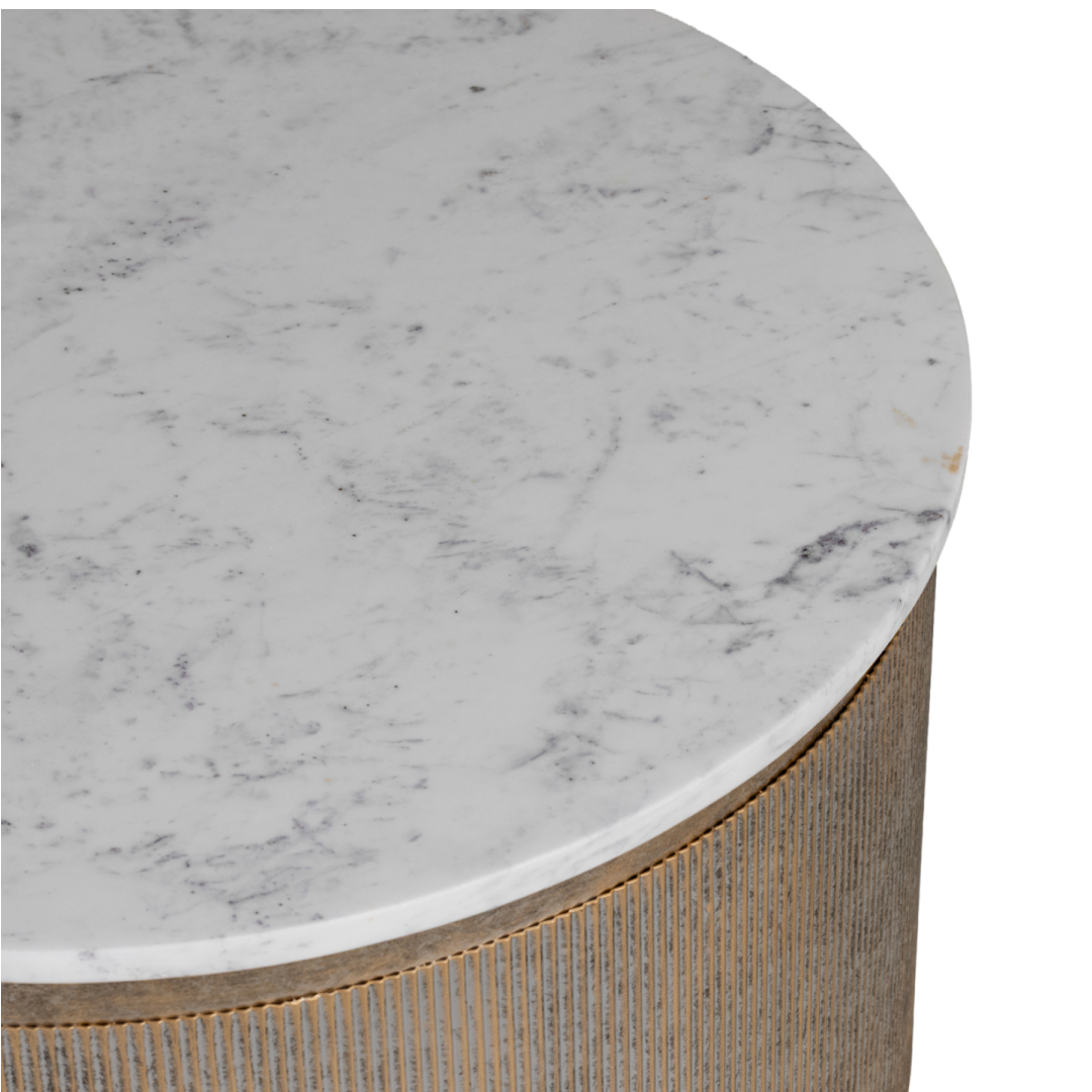 Belvedere Aged Gold Storage Coffee Table