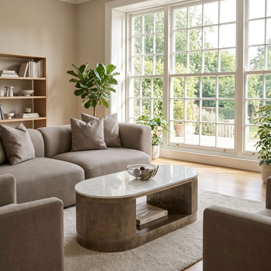 Belvedere Aged Gold Storage Coffee Table