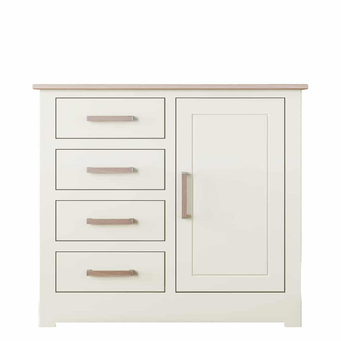 Modo Painted 1 door / 4 drawer sideboard