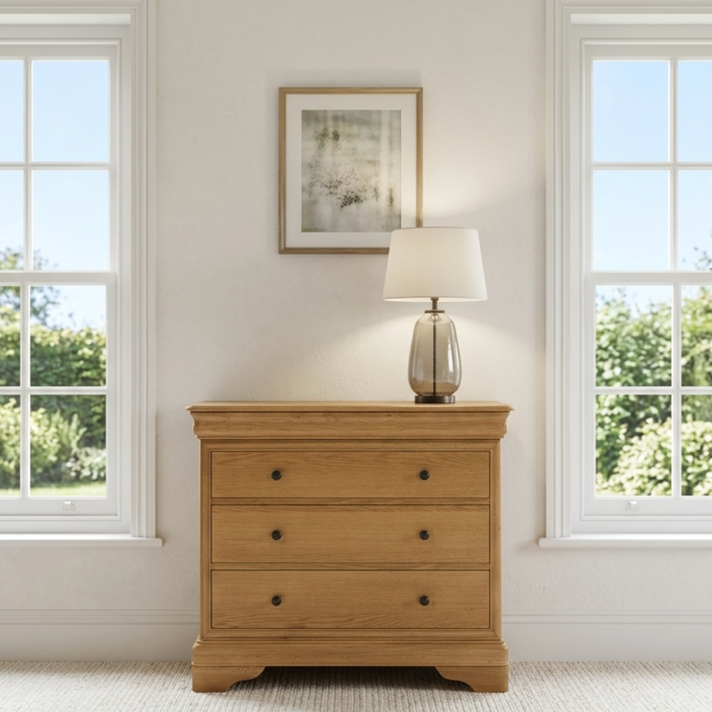 W+G BORDEAUX - 3 DRAWER CHEST OAK