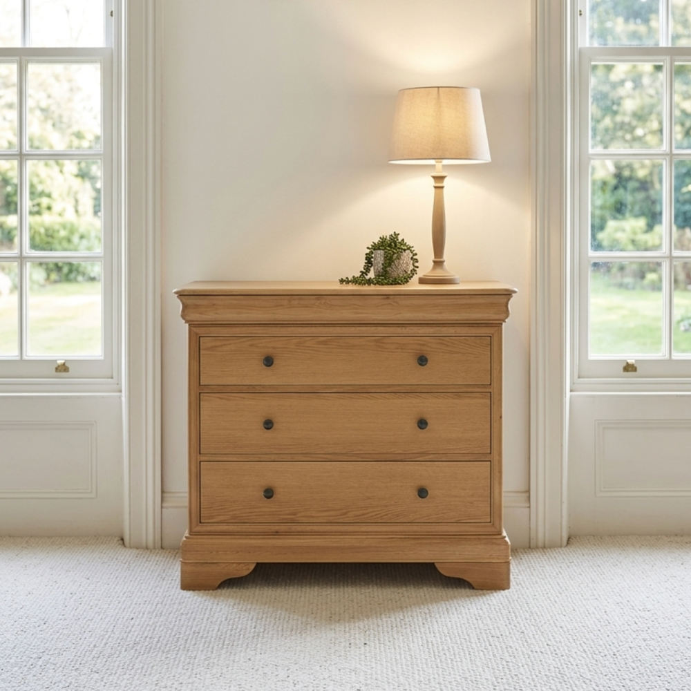 W+G BORDEAUX - 3 DRAWER CHEST OAK