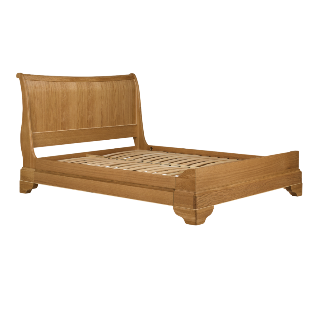 W+G BORDEAUX - KINGSIZE 150CM BED OAK