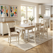 Burford 160CM-200CM PEDESTAL EXTENDING DINING TABLE