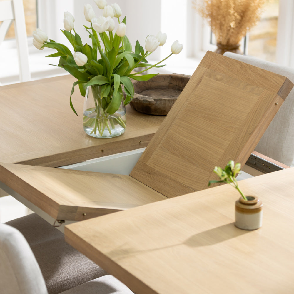 Burford 130CM-180CM EXTENDING DINING TABLE