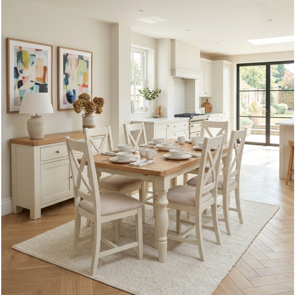 Burford 130CM-180CM EXTENDING DINING TABLE