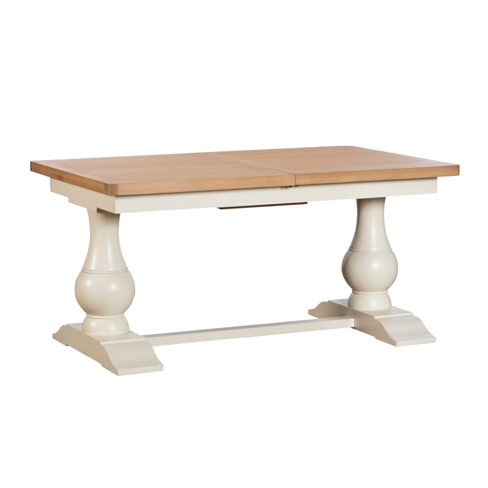 Burford 160CM-200CM PEDESTAL EXTENDING DINING TABLE