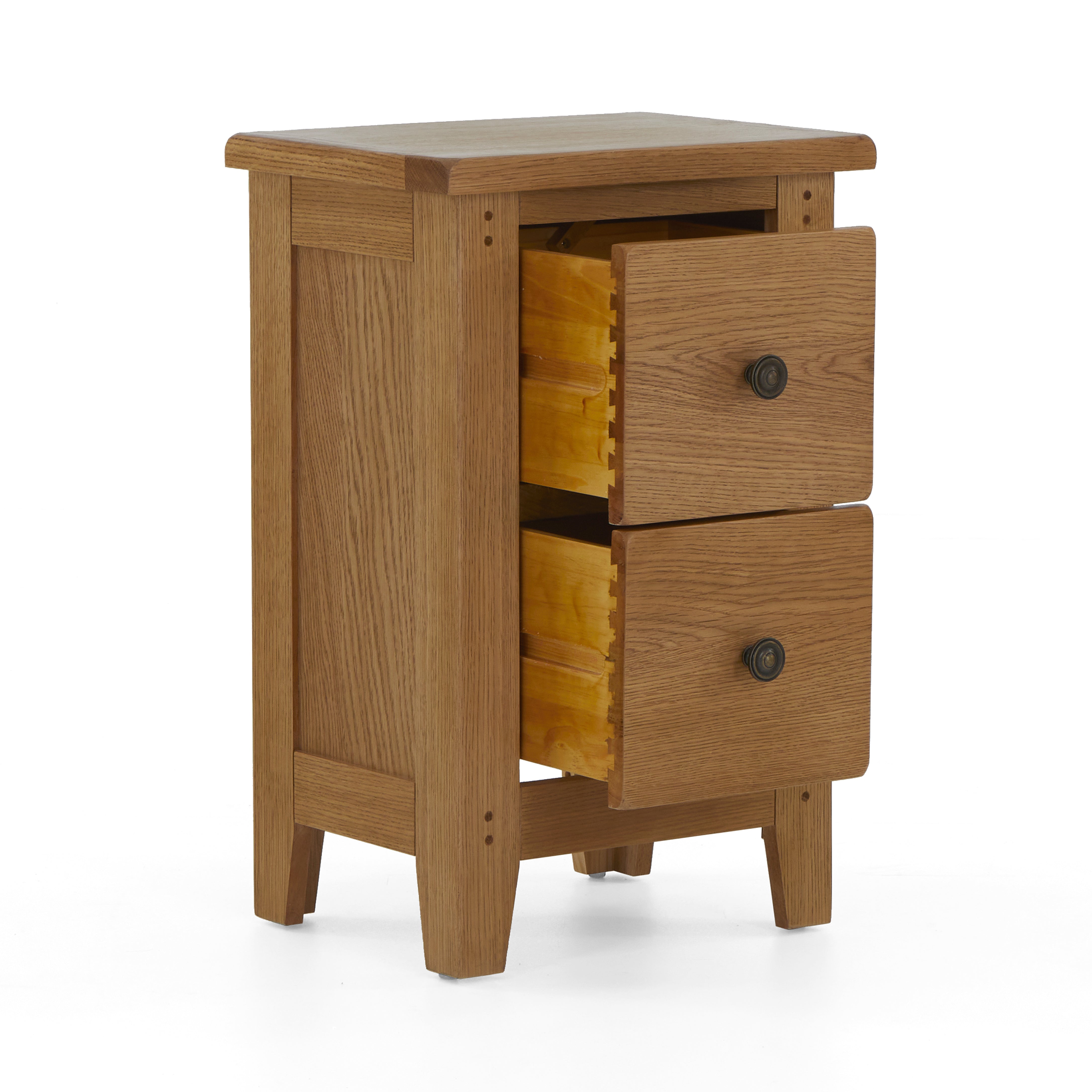 Burford Oak Narrow Bedside