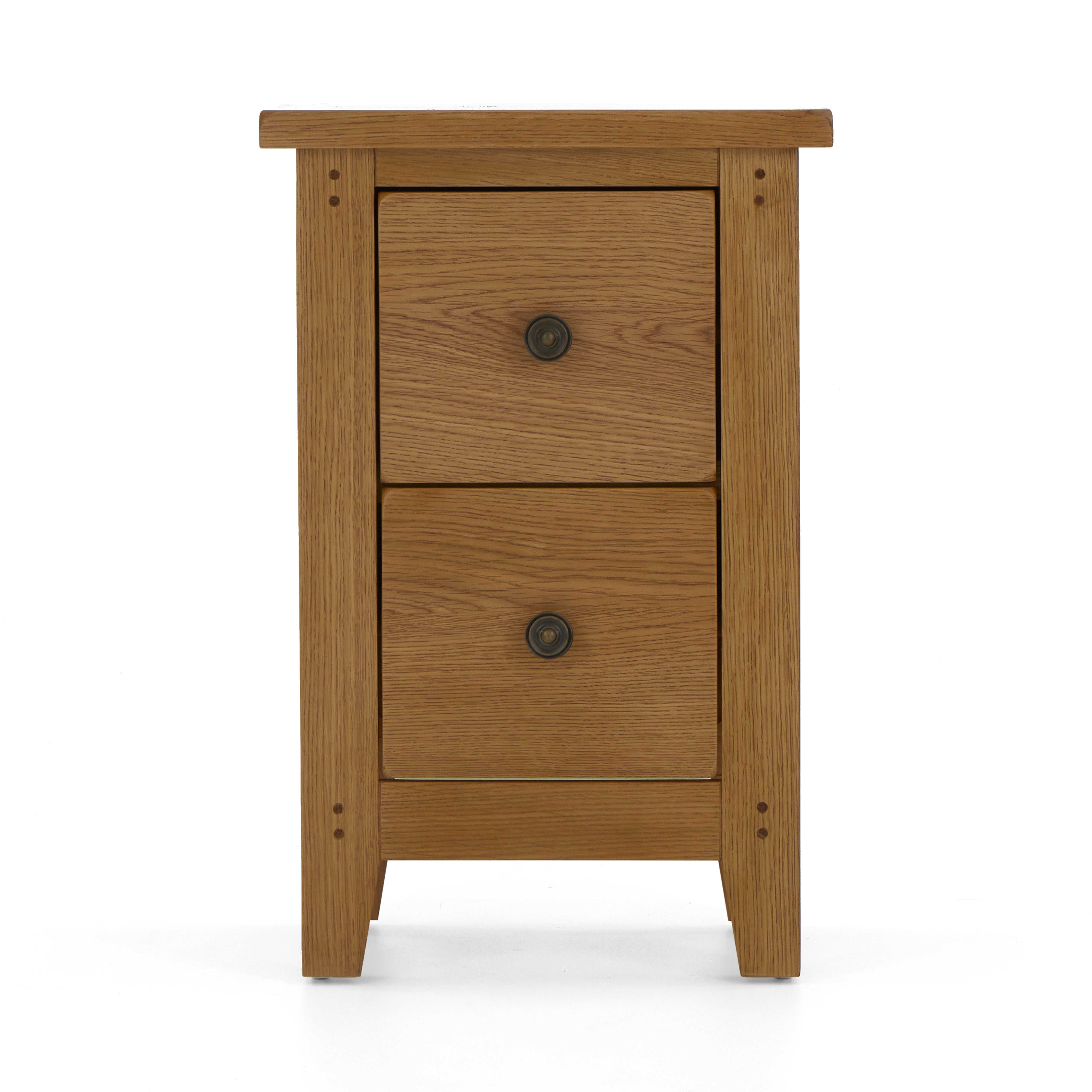 Burford Oak Narrow Bedside