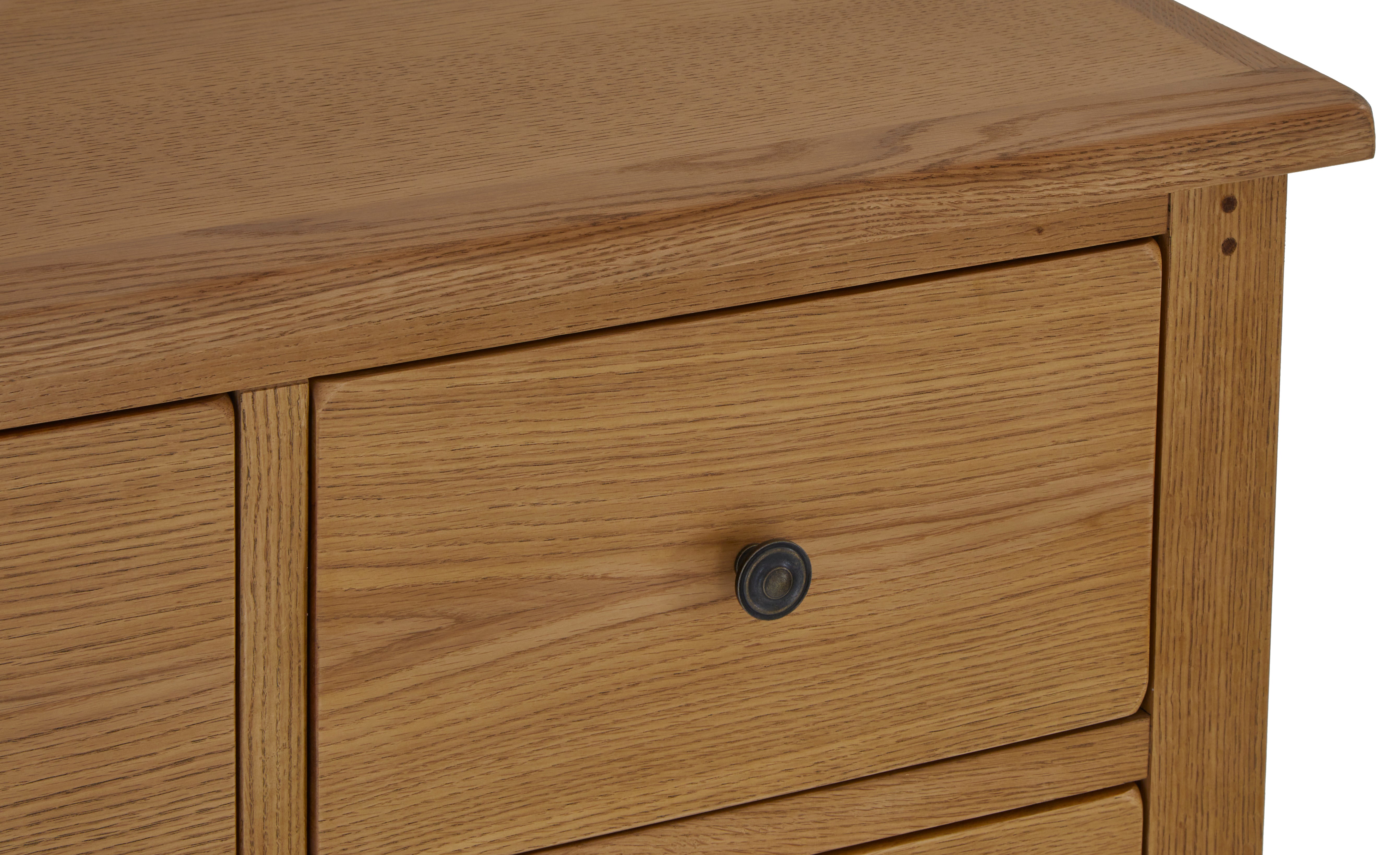 Burford Oak Tall 6 Drawer Chest