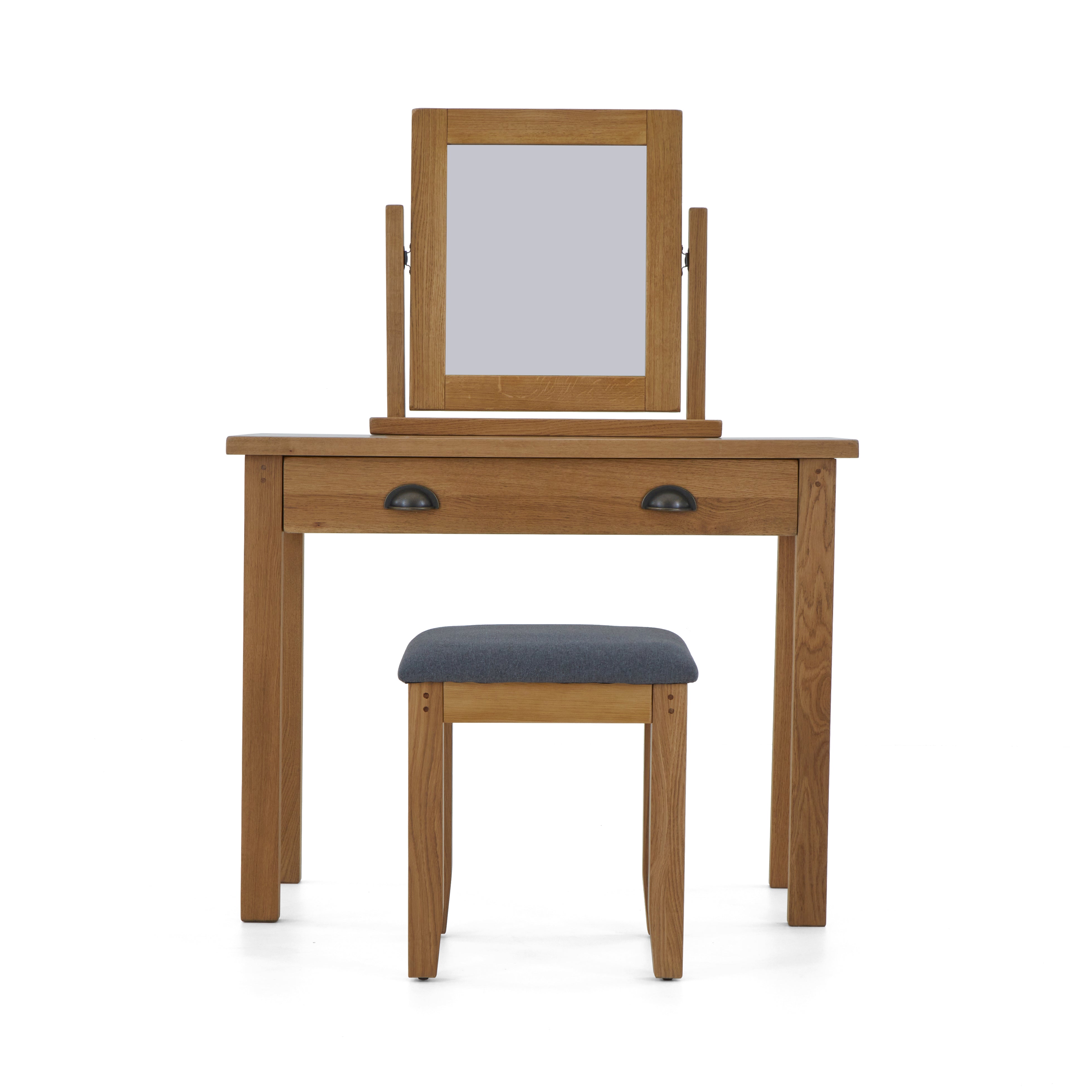 burford oak Dressing table set