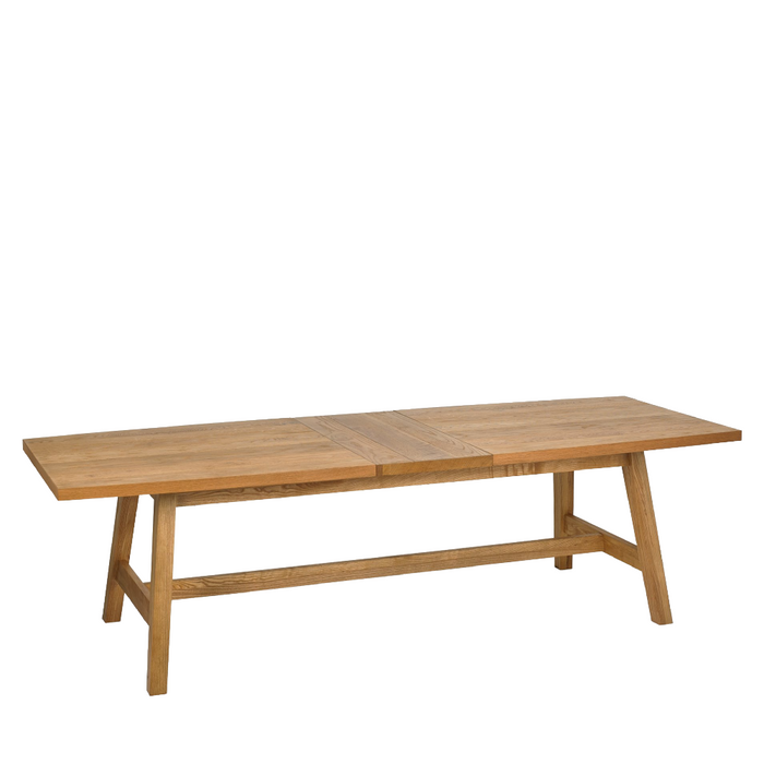 Camden Weathered Oak & Peppercorn 6 - 8 Seater Dining Table