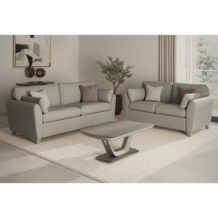 Cantrell 3 Seater Sofa Silver