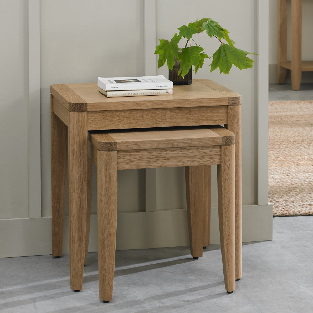 Chester Oak Nest Of Tables