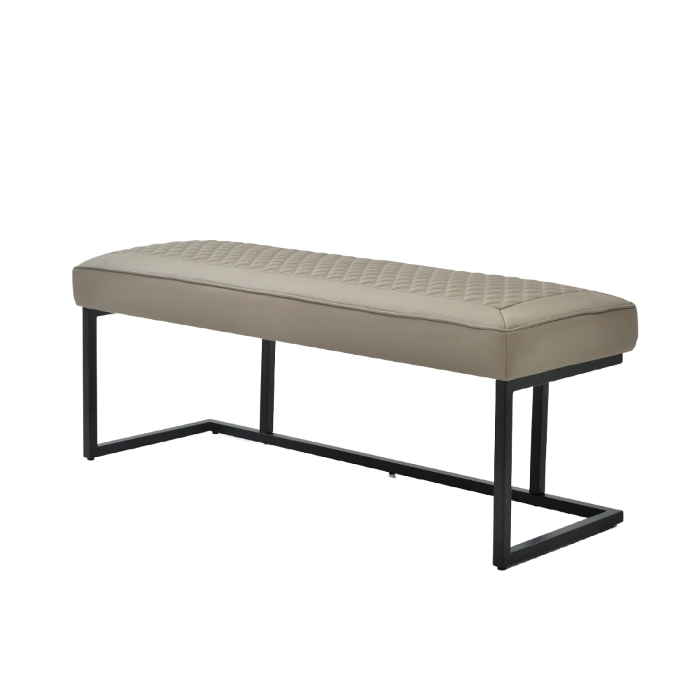Apollo Taupe Corner Bench Set LHS Facing  with Apollo Ceramic Table