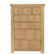 Delaney 8 Drawer Tall Chest Oak