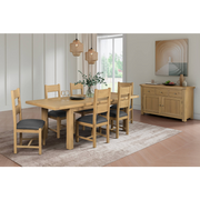 Delaney 1800/2460 Extending Dining Table Oak