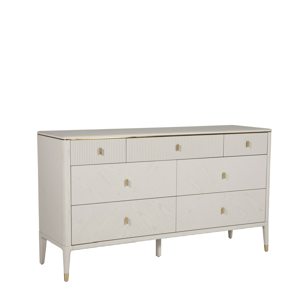 Kensington 7 Drawer Chest of Drawers Stone