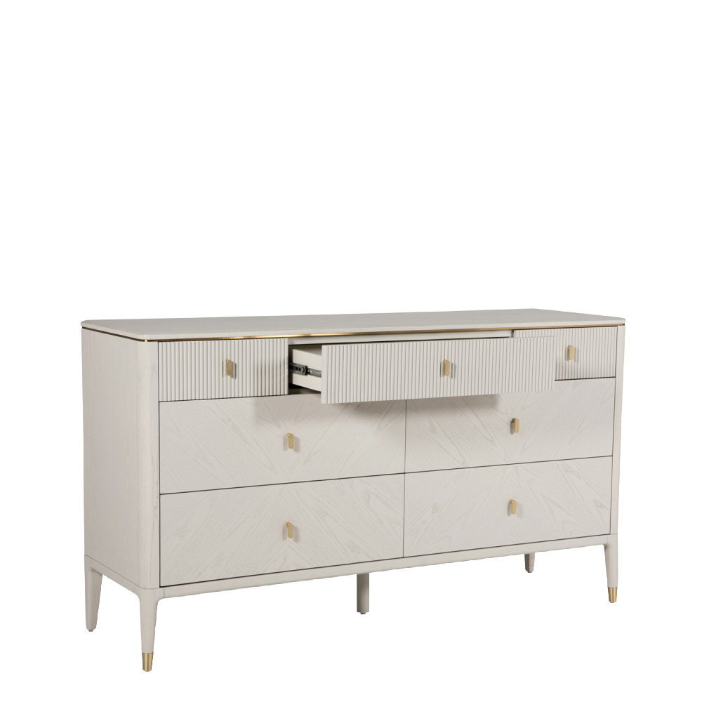 Kensington 7 Drawer Chest of Drawers Stone