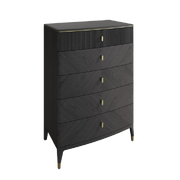 Kensington 5 Drawer Chest of Drawers Ebony