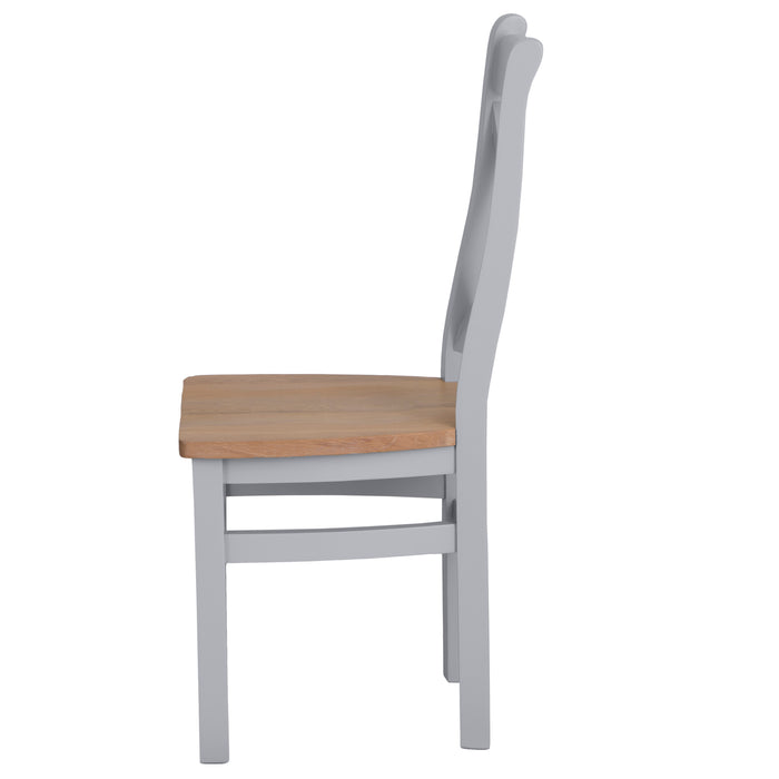 Cotswold Painted Cross Back Dining Chair Oak Seat  Seat