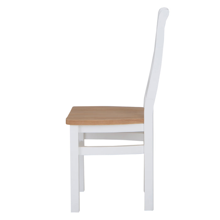 Cotswold Painted Cross Back Dining Chair Oak Seat  Seat