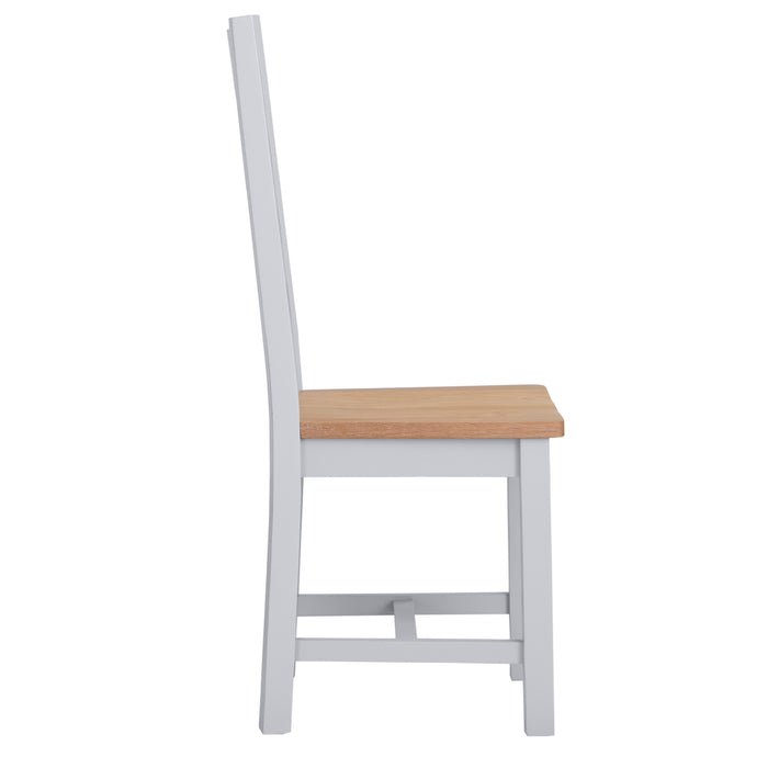 Cotswold Painted Ladder Back Dining Chair Upholstered Seat