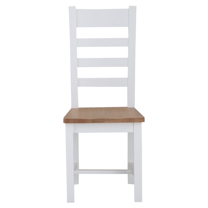 Cotswold Painted Ladder Back Dining Chair Upholstered Seat