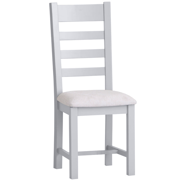 Cotswold Painted Ladder Back Dining Chair Upholstered Seat