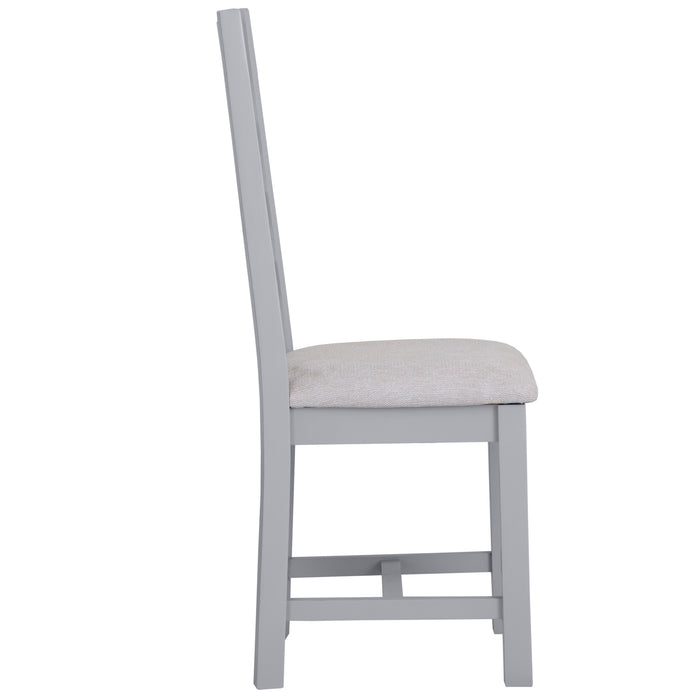 Cotswold Painted Ladder Back Dining Chair Upholstered Seat