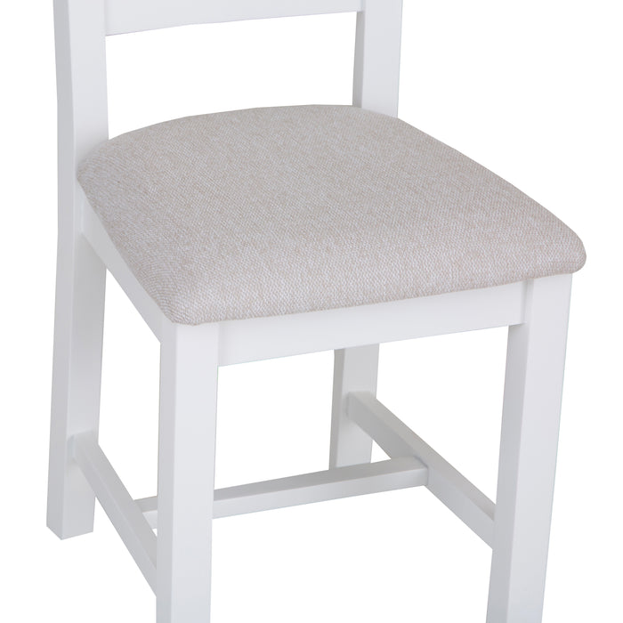 Cotswold Painted Ladder Back Dining Chair Upholstered Seat