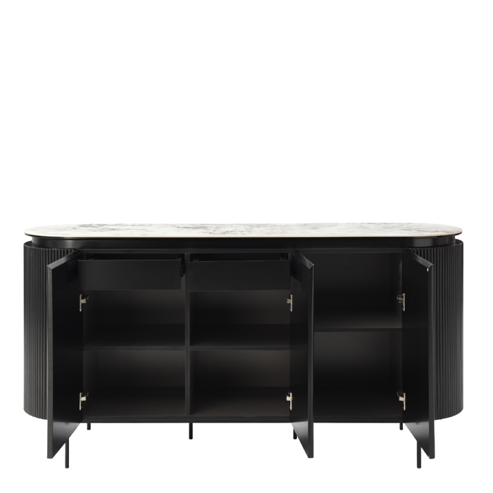 Elounda  3 Door Large Sideboard with Ceramic Top !! New in !!