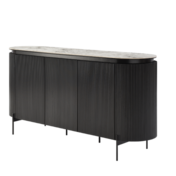 Elounda  3 Door Large Sideboard with Ceramic Top !! New in !!