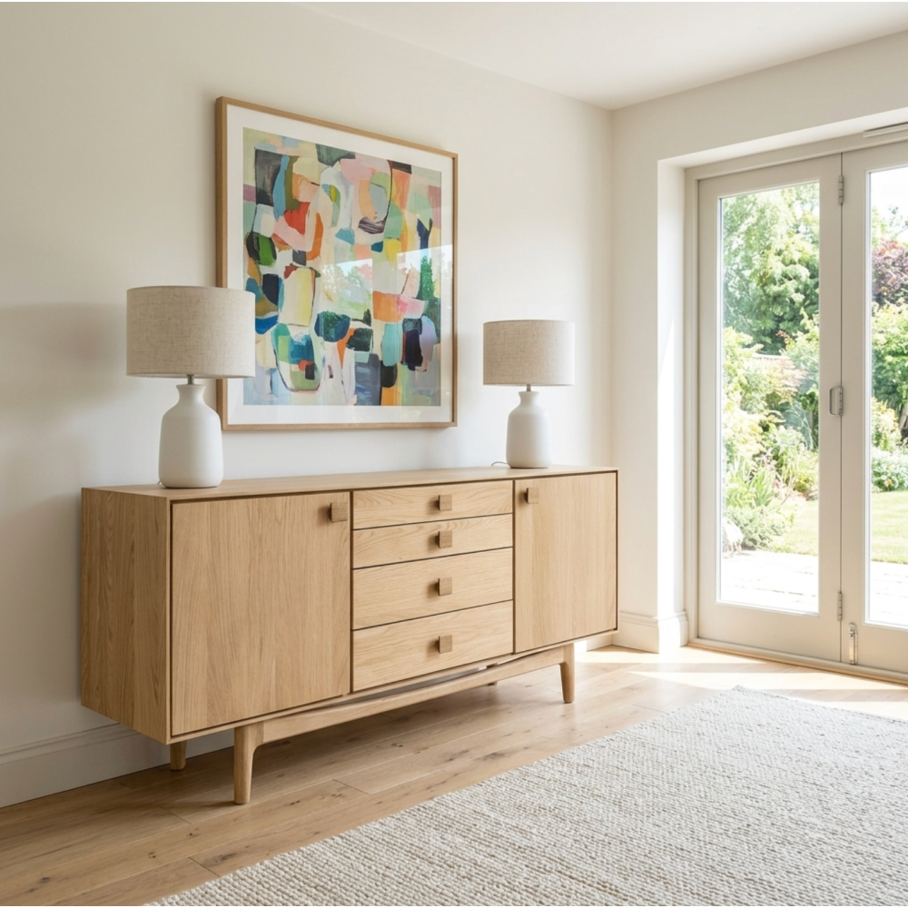 G Plan Larsen Oak Wide Sideboard !New for Summer!