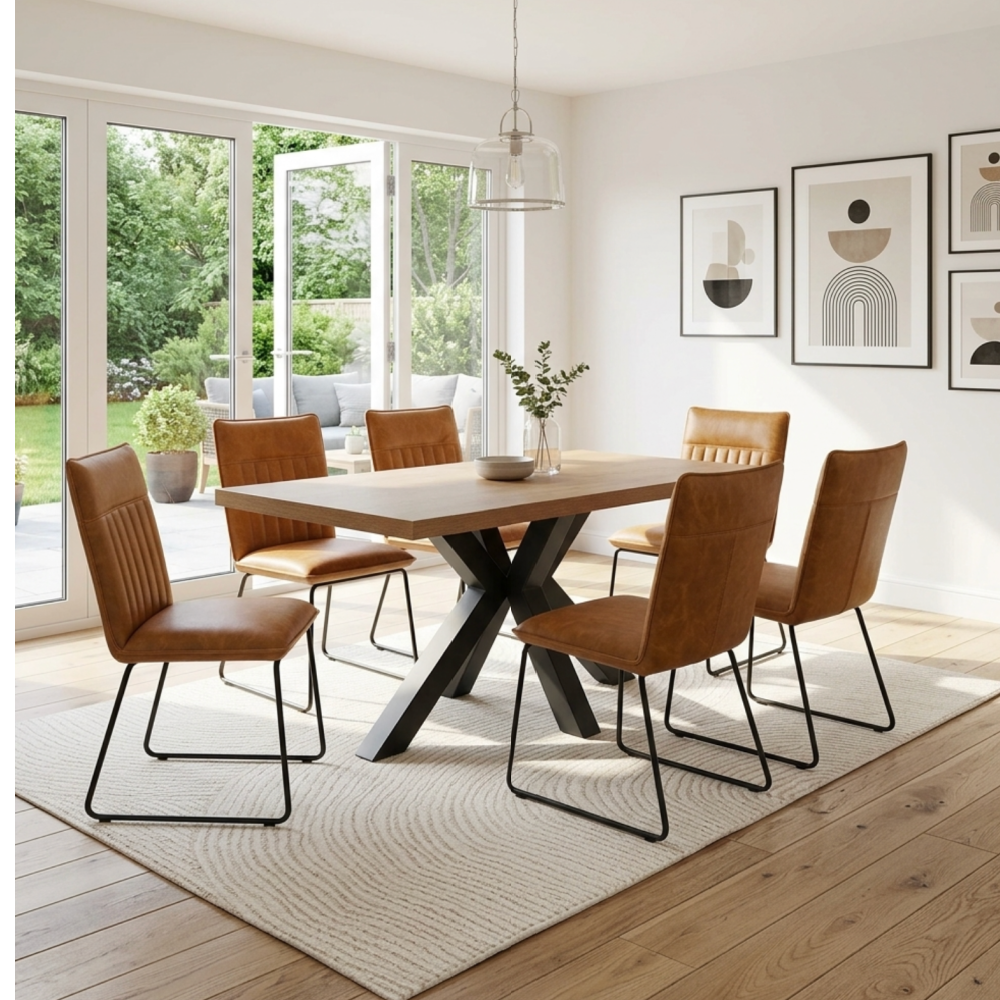 Colorado Table 1600mm – Rustic  Oak